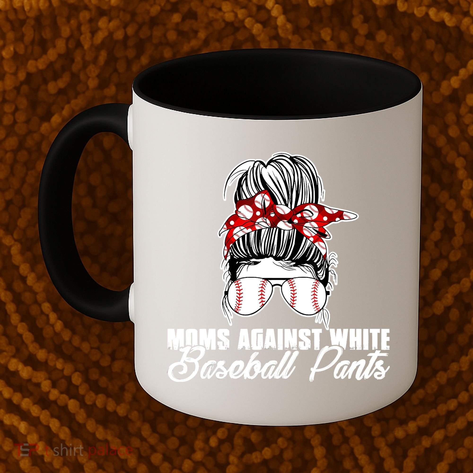 Moms Against White Baseball Pants Coffee Mug