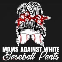Moms Against White Baseball Pants Pajama Set thumb 2