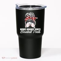 Moms Against White Baseball Pants Tumbler thumb 0