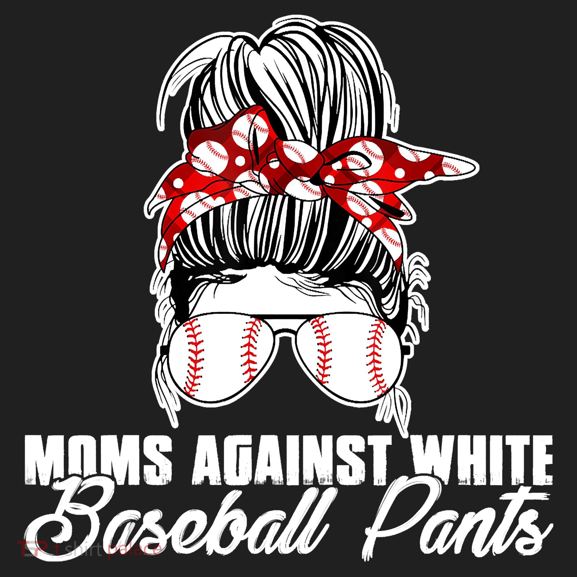 Moms Against White Baseball Pants Tumbler
