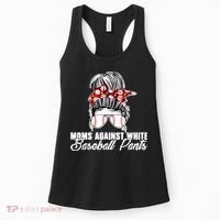 Moms Against White Baseball Pants Women's Tank Top thumb 0