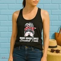 Moms Against White Baseball Pants Women's Tank Top thumb 2