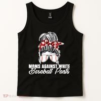 Moms Against White Baseball Pants Tank Top thumb 2