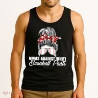 Moms Against White Baseball Pants Tank Top thumb 3