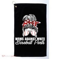 Moms Against White Baseball Pants Golf Towel thumb 0