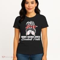 Moms Against White Baseball Pants Women's T-Shirt thumb 4