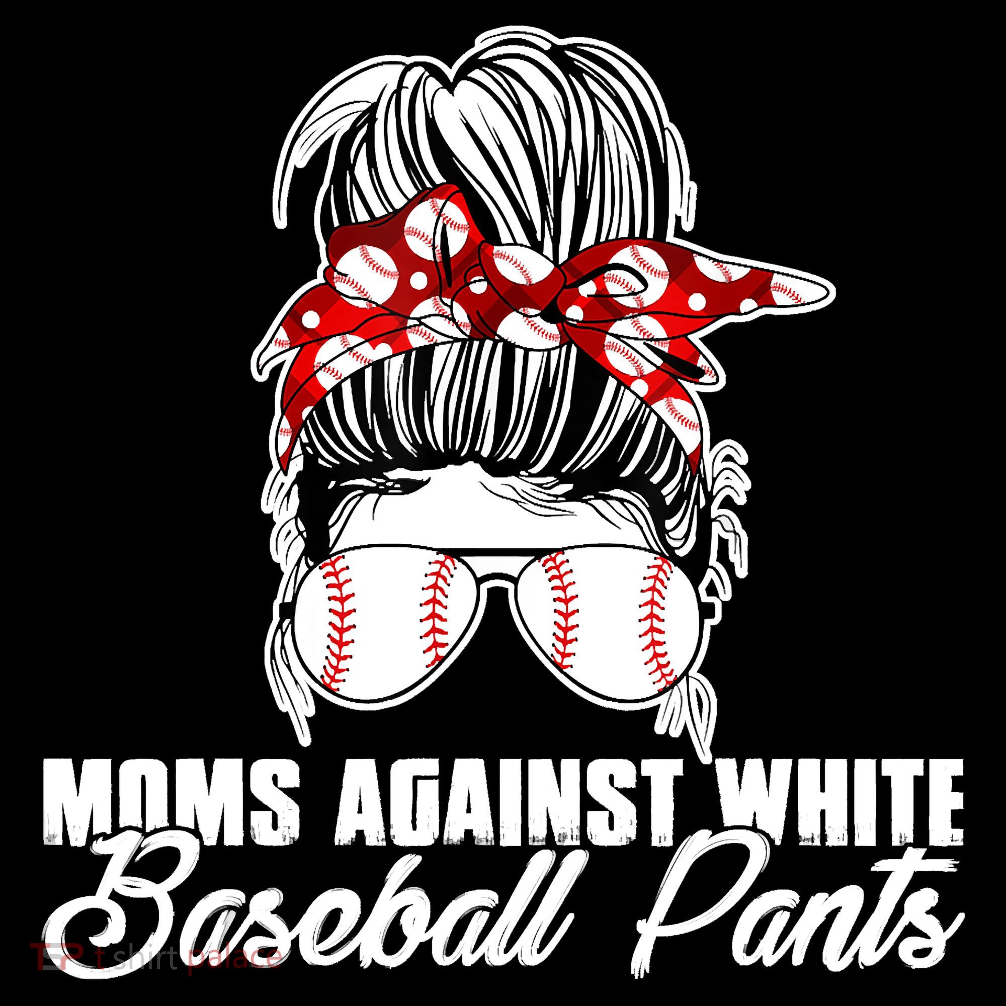Moms Against White Baseball Pants Tote Bag