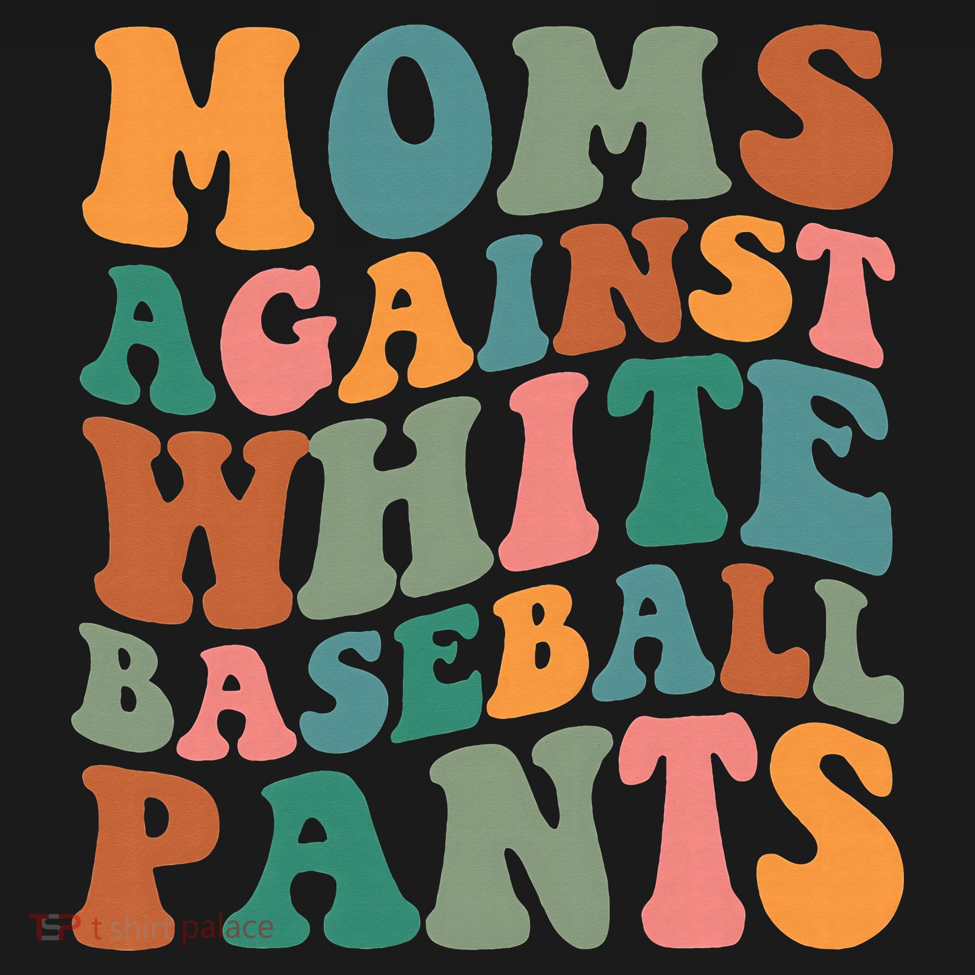 Moms Against White Baseball Pants Funny Baseball Mom Mousepad