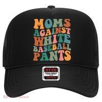 Moms Against White Baseball Pants Funny Baseball Mom Hat thumb 0
