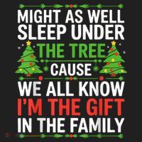 Might As Well Sleep Under The Tree Christmas Pajamas Beanie thumb 2
