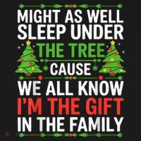 Might As Well Sleep Under The Tree Christmas Pajamas Women's Hoodie thumb 2