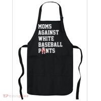 MOMS AGAINST WHITE BASEBALL PANTS Apron thumb 0