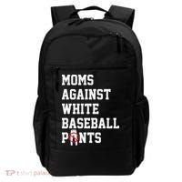 MOMS AGAINST WHITE BASEBALL PANTS Backpack thumb 0