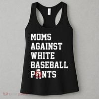 MOMS AGAINST WHITE BASEBALL PANTS Women's Tank Top thumb 3
