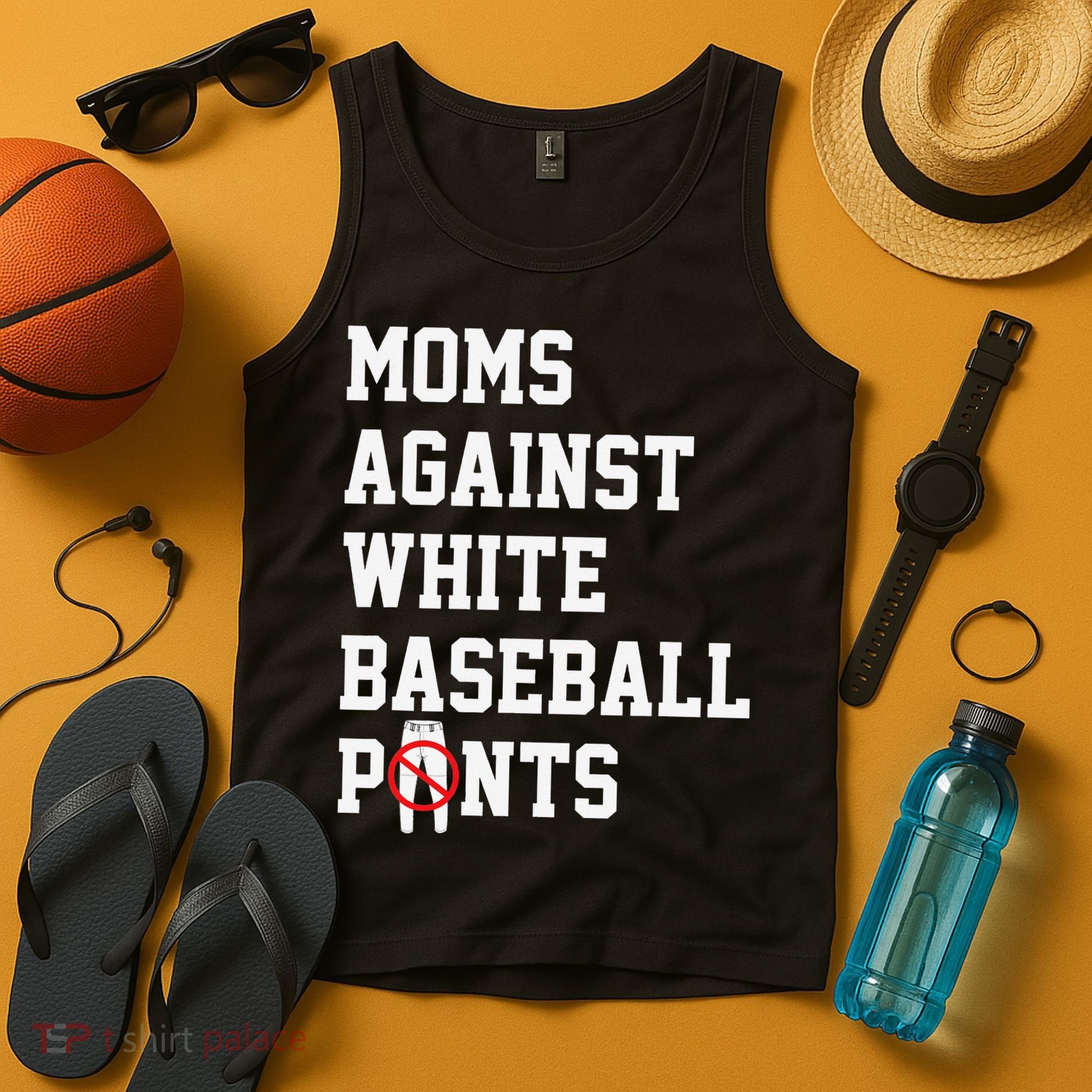 MOMS AGAINST WHITE BASEBALL PANTS Tank Top