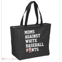 MOMS AGAINST WHITE BASEBALL PANTS Tote Bag thumb 2