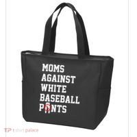 MOMS AGAINST WHITE BASEBALL PANTS Tote Bag thumb 3