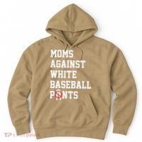 MOMS AGAINST WHITE BASEBALL PANTS Hoodie thumb 0