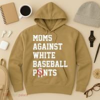 MOMS AGAINST WHITE BASEBALL PANTS Hoodie thumb 3