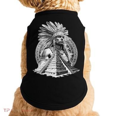 Mexican Aztec Warrior Calendar Mexico Mayan Maya Azteca Doggie Tank