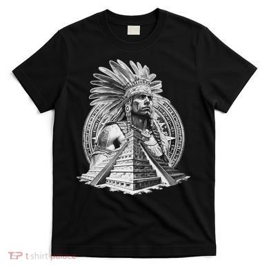 Mexican Aztec Warrior Calendar Mexico Mayan Maya Azteca T-Shirt