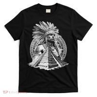 Mexican Aztec Warrior Calendar Mexico Mayan Maya Azteca T-Shirt thumb 0