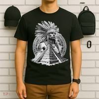 Mexican Aztec Warrior Calendar Mexico Mayan Maya Azteca T-Shirt thumb 6