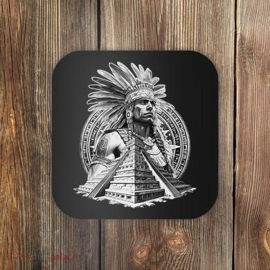 Mexican Aztec Warrior Calendar Mexico Mayan Maya Azteca Coaster