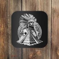 Mexican Aztec Warrior Calendar Mexico Mayan Maya Azteca Coaster thumb 0