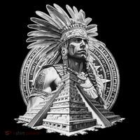 Mexican Aztec Warrior Calendar Mexico Mayan Maya Azteca Women's Hoodie thumb 2