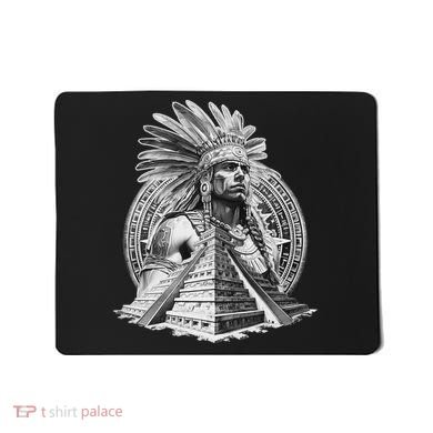 Mexican Aztec Warrior Calendar Mexico Mayan Maya Azteca Mousepad