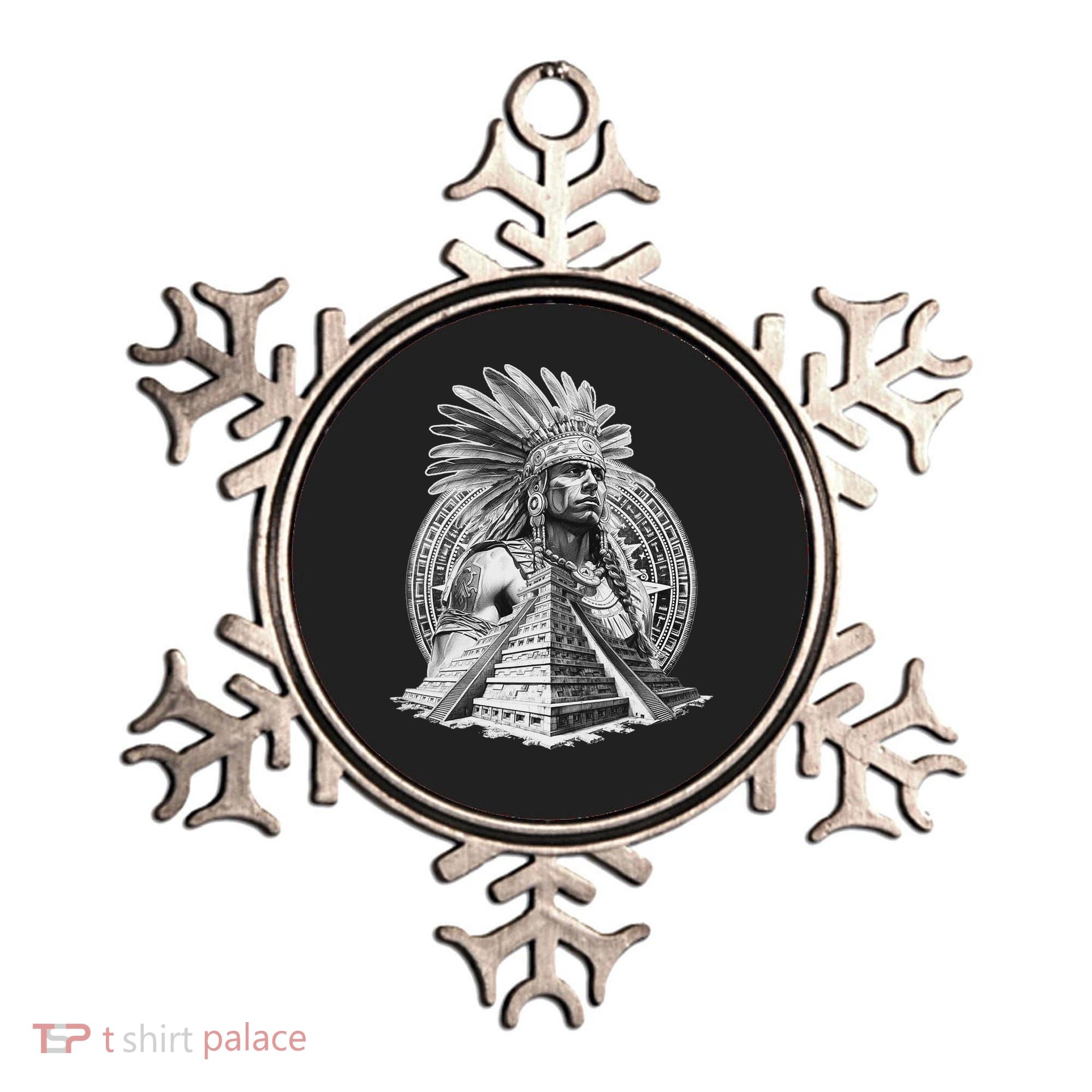 Mexican Aztec Warrior Calendar Mexico Mayan Maya Azteca Ornament
