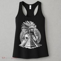 Mexican Aztec Warrior Calendar Mexico Mayan Maya Azteca Women's Tank Top thumb 3