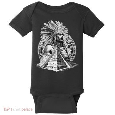 Mexican Aztec Warrior Calendar Mexico Mayan Maya Azteca Baby Bodysuit