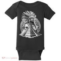 Mexican Aztec Warrior Calendar Mexico Mayan Maya Azteca Baby Bodysuit thumb 0