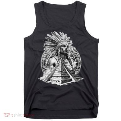 Mexican Aztec Warrior Calendar Mexico Mayan Maya Azteca Tank Top