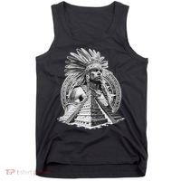 Mexican Aztec Warrior Calendar Mexico Mayan Maya Azteca Tank Top thumb 0