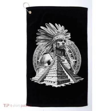Mexican Aztec Warrior Calendar Mexico Mayan Maya Azteca Golf Towel