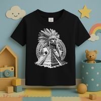 Mexican Aztec Warrior Calendar Mexico Mayan Maya Azteca Toddler T-Shirt thumb 3