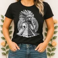 Mexican Aztec Warrior Calendar Mexico Mayan Maya Azteca Women's T-Shirt thumb 2