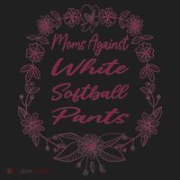 Moms Against White Baseball Pants Funny Baseball Season Mom Beanie thumb 2