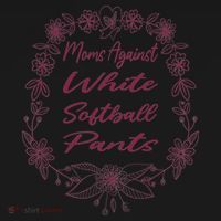 Moms Against White Baseball Pants Funny Baseball Season Mom Women's Hoodie thumb 2
