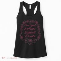 Moms Against White Baseball Pants Funny Baseball Season Mom Women's Tank Top thumb 0