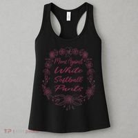 Moms Against White Baseball Pants Funny Baseball Season Mom Women's Tank Top thumb 3
