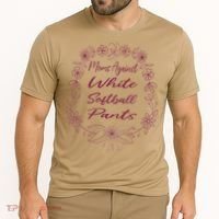 Moms Against White Baseball Pants Funny Baseball Season Mom Cooling Performance Crew T-Shirt thumb 2
