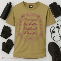 Moms Against White Baseball Pants Funny Baseball Season Mom Cooling Performance Crew T-Shirt thumb 3