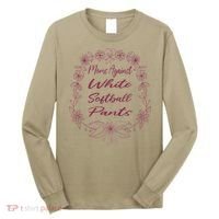 Moms Against White Baseball Pants Funny Baseball Season Mom Long Sleeve Shirt thumb 0