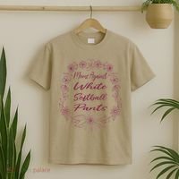 Moms Against White Baseball Pants Funny Baseball Season Mom T-Shirt thumb 2