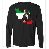 Mahsa Amini Women Life Freedom Comfort Colors Heavyweight Long Sleeve T-Shirt thumb 0