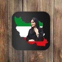 Mahsa Amini Women Life Freedom Coaster thumb 0